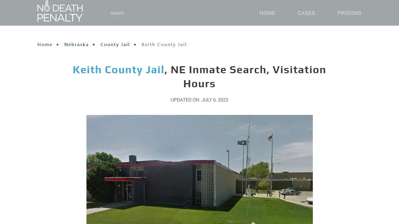 Keith County Jail , NE Inmate Search, Visitation Hours