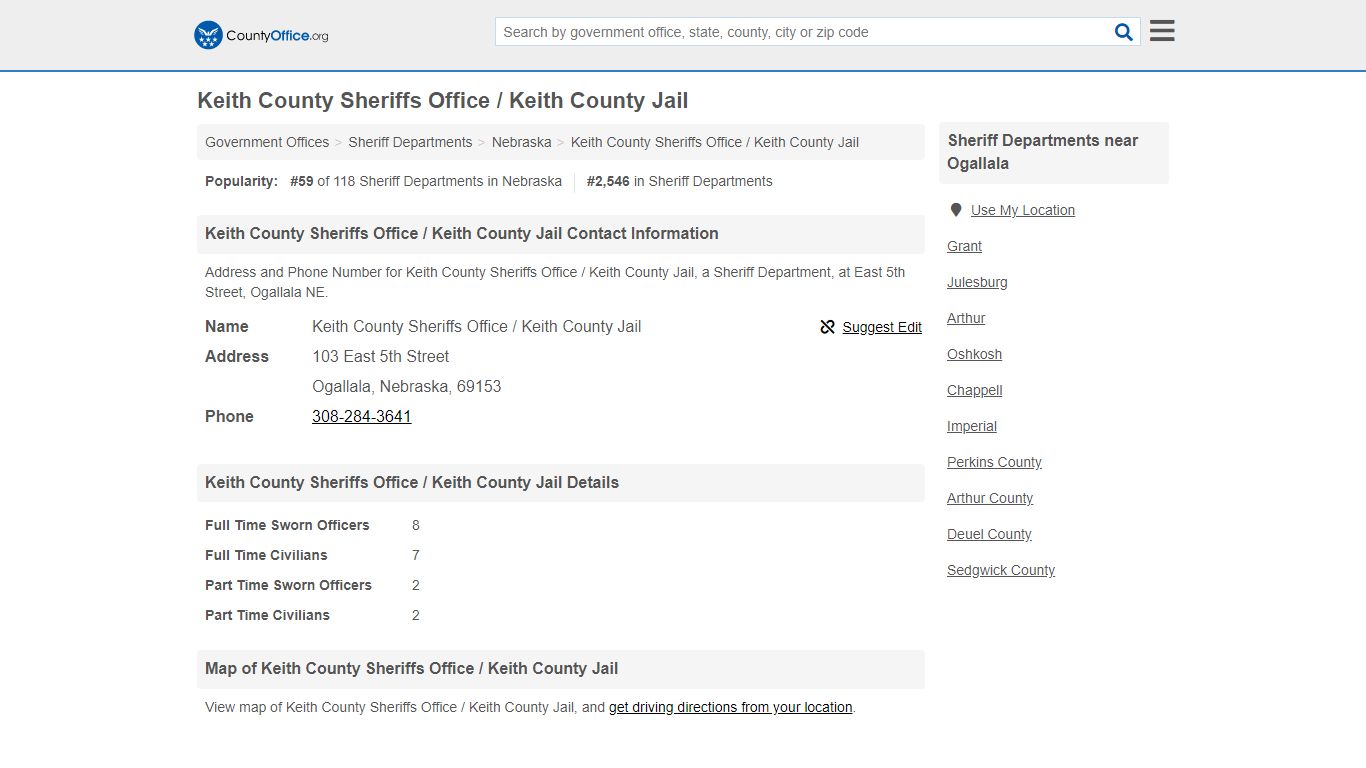 Keith County Sheriffs Office / Keith County Jail